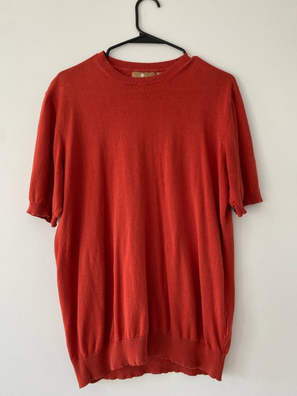 Eredipisanò Orange Crew Neck Short-Sleeved T-shirt
